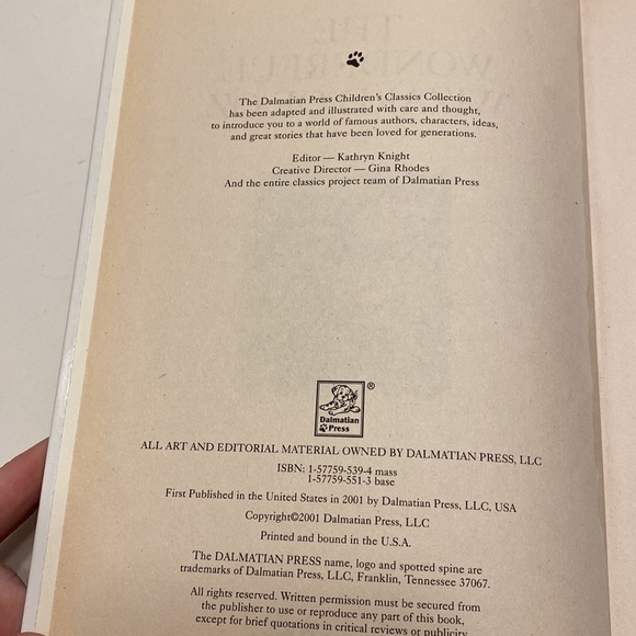 Wizard of Oz Book - 2001 Publication by The Dalmation Press - Picture 3 of 7